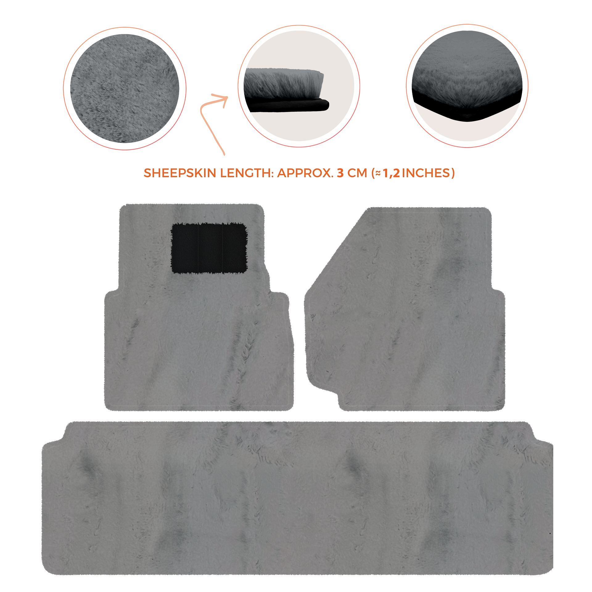 Luxurious Premium Sheepskin Floor Mats for Range Rover (2012-2022)