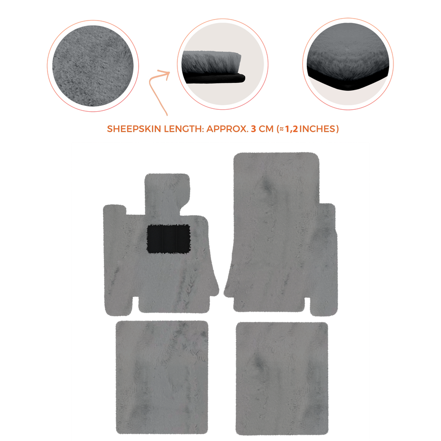 Premium Sheepskin Floor Mats for Bentley Mulsanne (2010-2020)