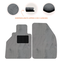 Tapis de voiture en peau de mouton pour Porsche 986 Boxster (1996-2004) - Longueur de peau de mouton, Options de couleur variées