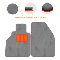 Tapis de voiture en peau de mouton pour Porsche 986 Boxster (1996-2004) - Longueur de peau de mouton, Options de couleur variées