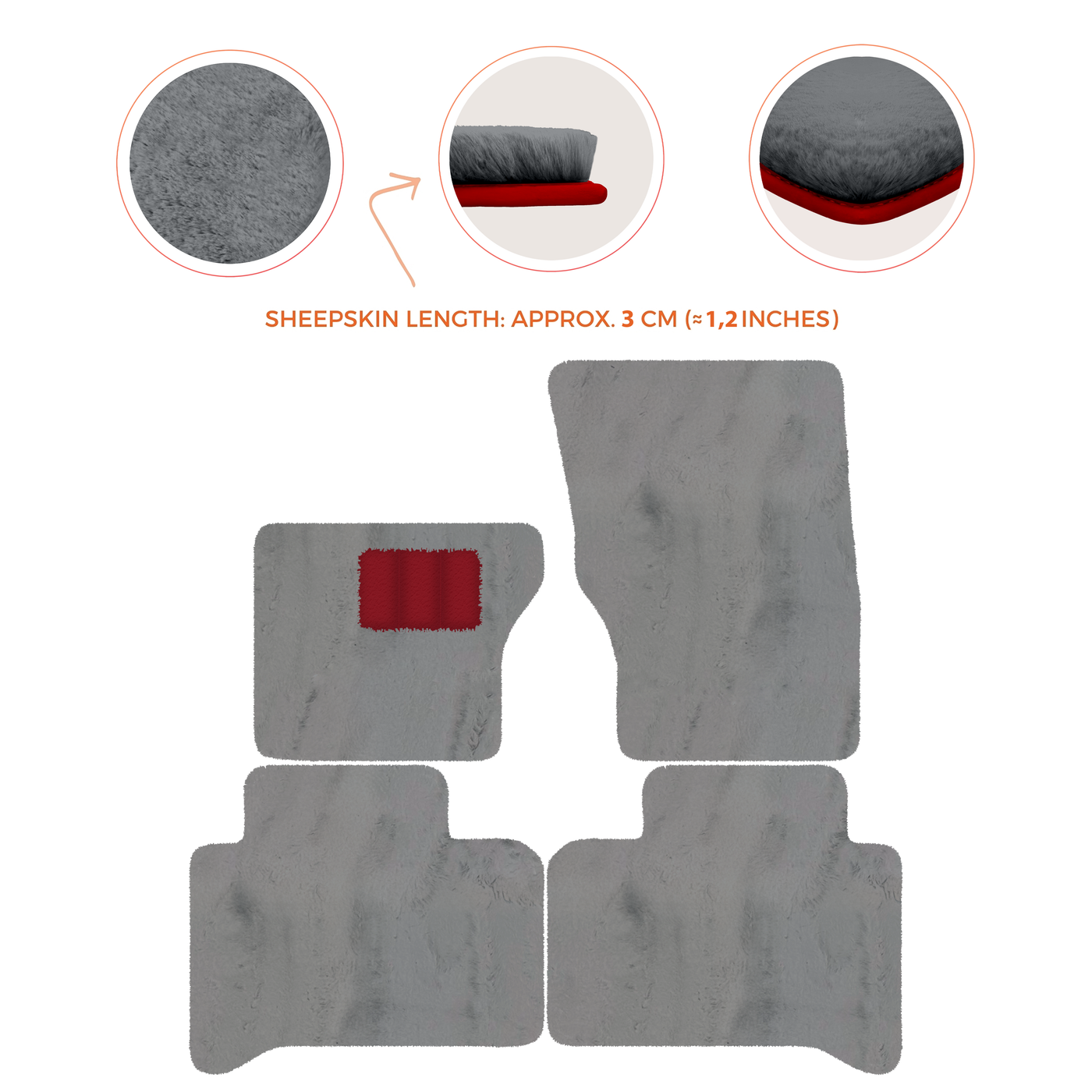 Luxurious Premium Sheepskin Floor Mats for Range Rover (2012-2022)