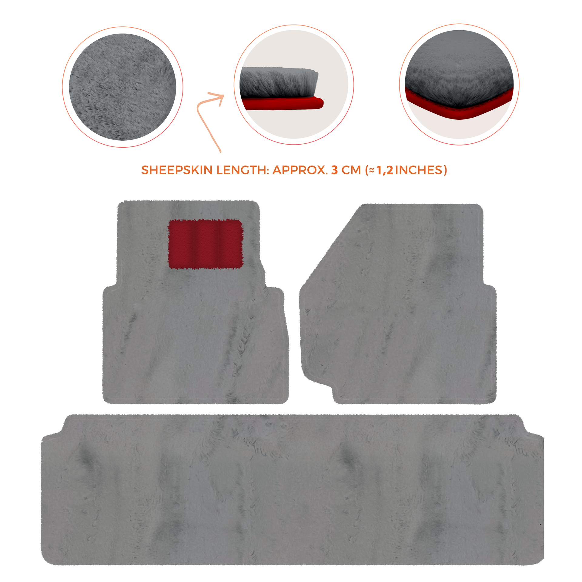 Luxurious Premium Sheepskin Floor Mats for Range Rover (2012-2022)