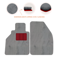 Tapis de voiture en peau de mouton pour Porsche 986 Boxster (1996-2004) - Longueur de peau de mouton, Options de couleur variées