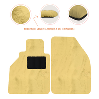 Tapis de voiture en peau de mouton pour Porsche 986 Boxster (1996-2004) - Longueur de peau de mouton, Options de couleur variées