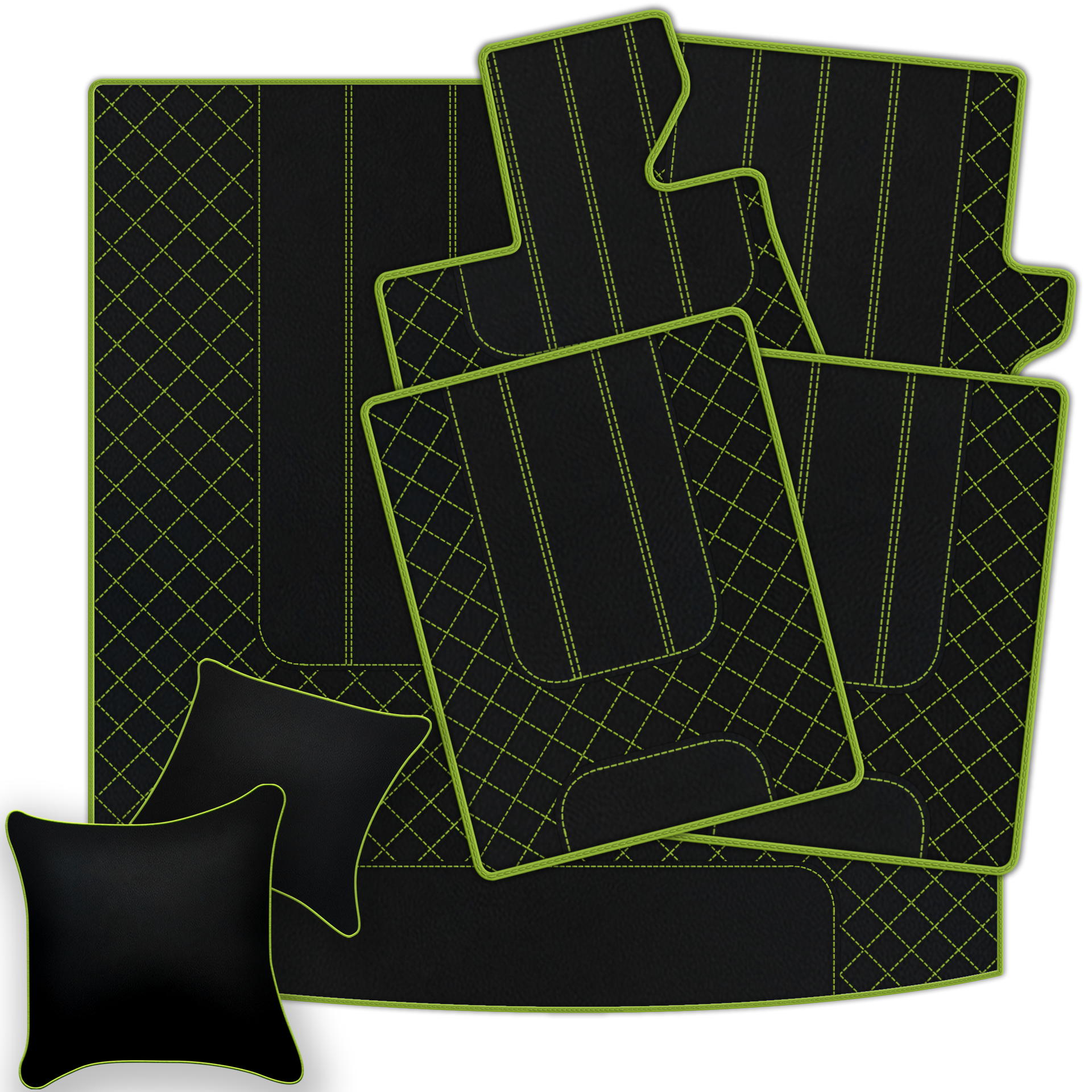 Black Leather Floor Mats for Bentley Bentayga (2015-2023) | AW1 Design