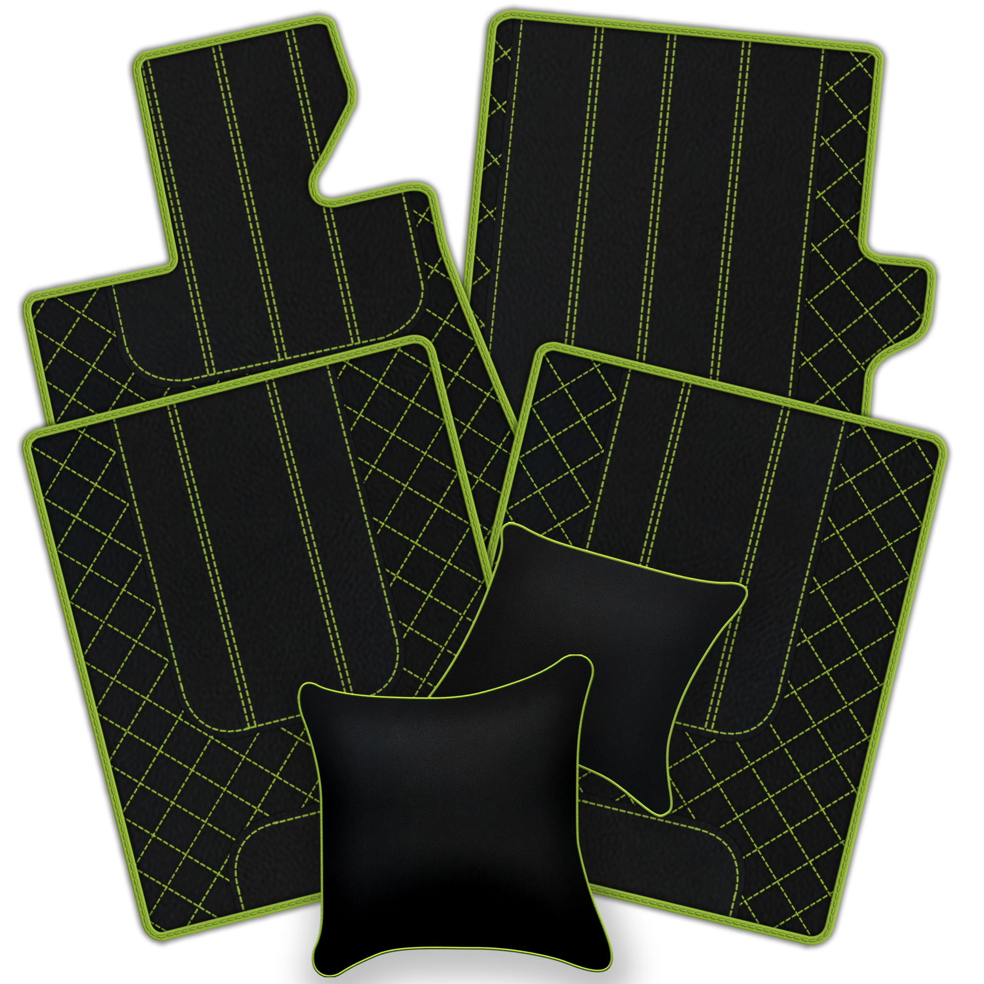 Black Leather Floor Mats for Bentley Bentayga (2015-2023) | AW1 Design