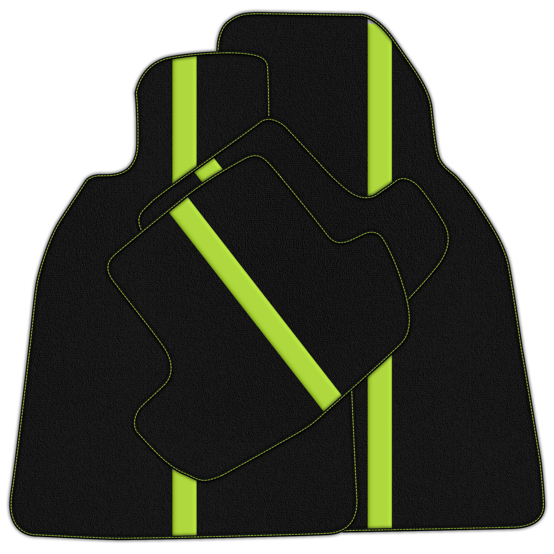 Black Leather-Line Floor Mats for Porsche 911 991 (2012-2019)