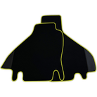 Custom Floor Mats for Ferrari Testarossa (1984–1996) with Leather