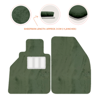 Tapis de voiture en peau de mouton pour Porsche 986 Boxster (1996-2004) - Longueur de peau de mouton, Options de couleur variées