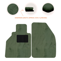 Tapis de voiture en peau de mouton pour Porsche 986 Boxster (1996-2004) - Longueur de peau de mouton, Options de couleur variées
