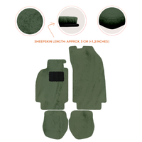 Tapis de voiture en peau de mouton pour Porsche 911 - 964 (1989-1994) - Longueur de peau de mouton, Options de couleur variées