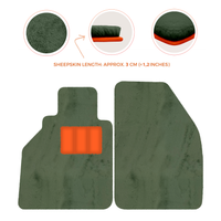 Tapis de voiture en peau de mouton pour Porsche 986 Boxster (1996-2004) - Longueur de peau de mouton, Options de couleur variées