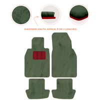 Premium Sheepskin Floor Mats for Porsche 911 991 (2012-2019)