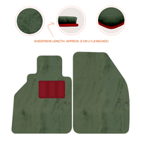 Tapis de voiture en peau de mouton pour Porsche 986 Boxster (1996-2004) - Longueur de peau de mouton, Options de couleur variées