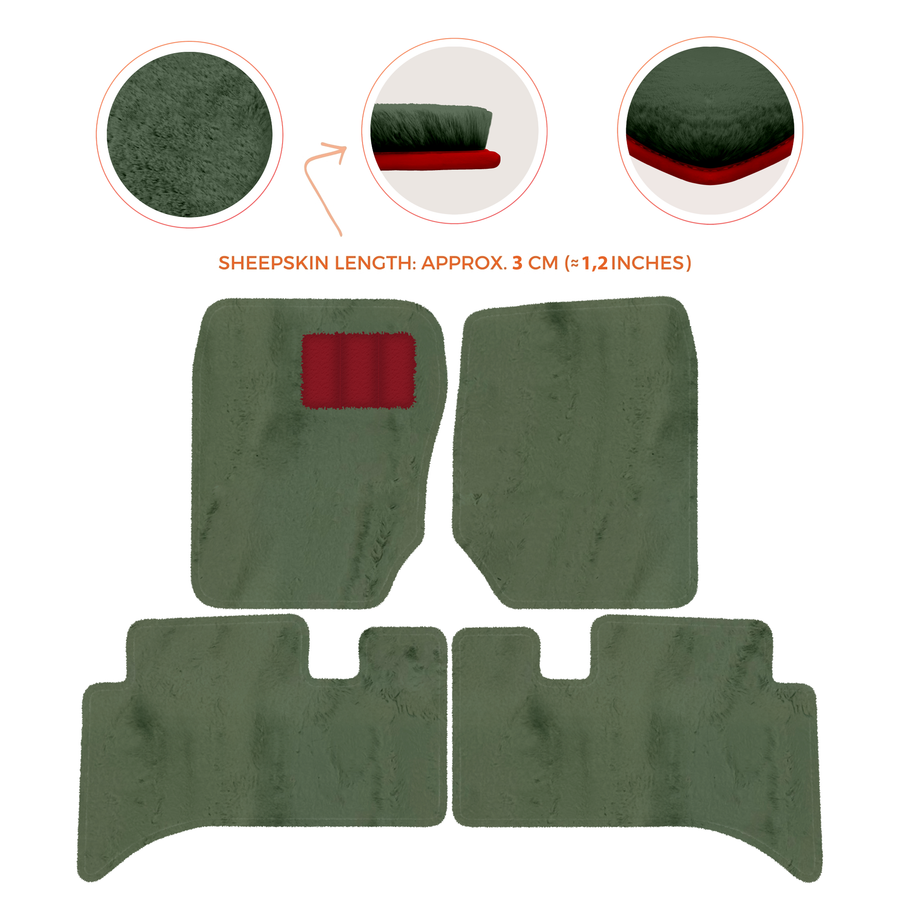 Premium Sheepskin Floor Mats for Range Rover Sport L460 (2022-2024)