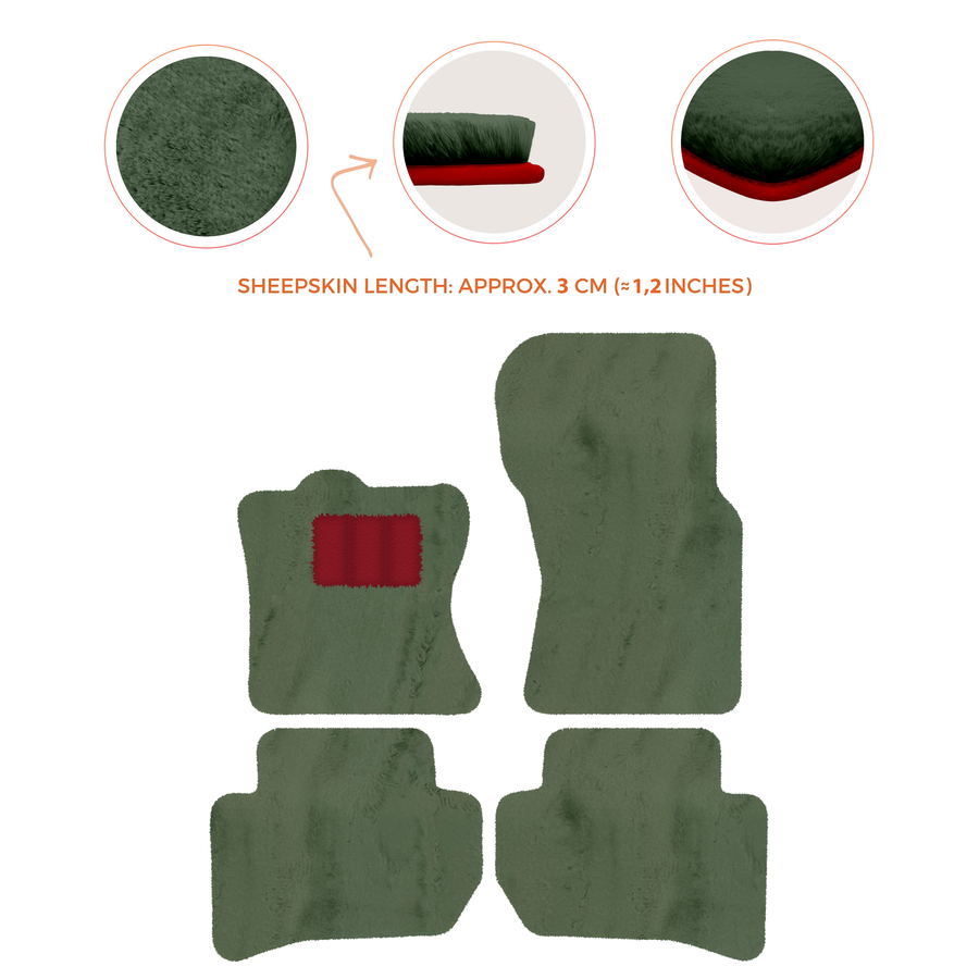 Premium Sheepskin Floor Mats for 2010-2013 Range Rover Sport