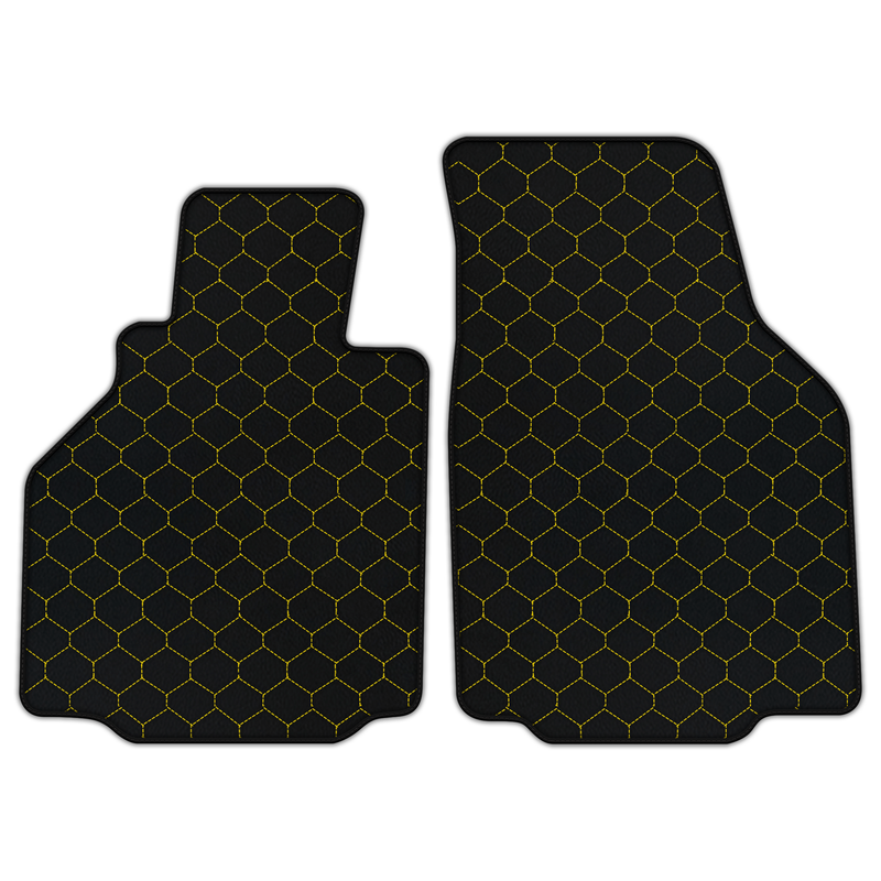 Customizable Leather Floor Mats with Hex Pattern for Porsche 911 GT3 RS (996) 2003–2004