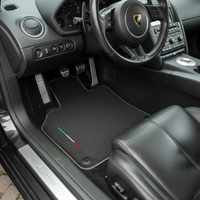 Tappetini personalizzati per Lamborghini Gallardo in pelle carbonio edizione limitata ROVBUT