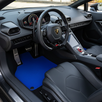 Tapis de voiture sur mesure pour Lamborghini Huracan couleur bleue