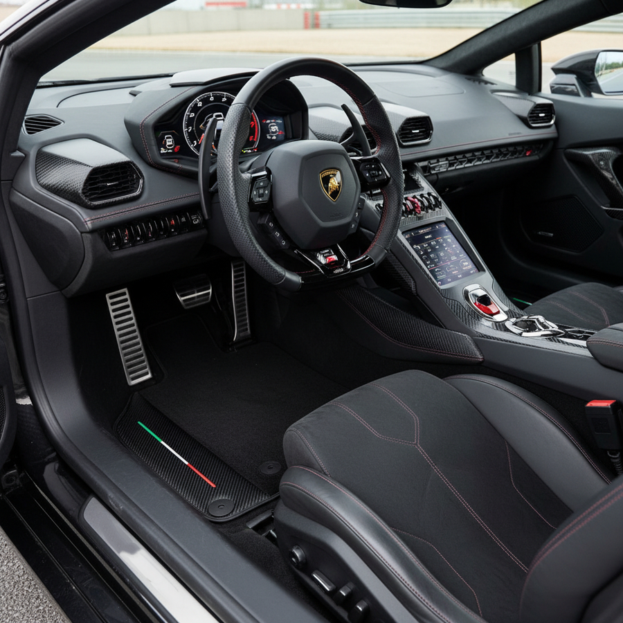 Alfombrillas de coche negras a medida para Lamborghini