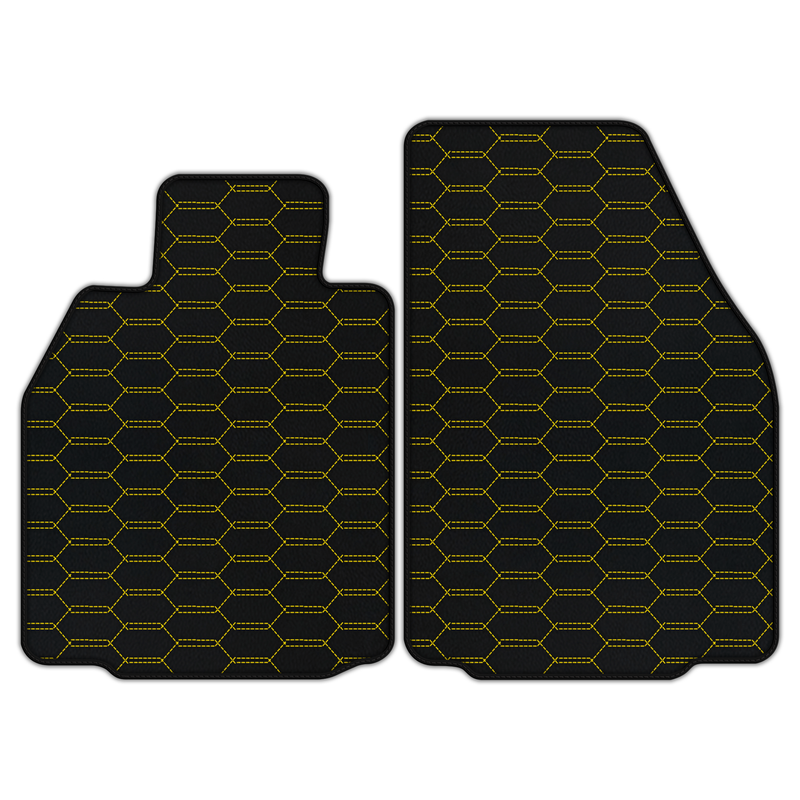 Customizable Leather Floor Mats with Interlaced Hex Pattern for Porsche 911 GT3 RS (997) 4.0 (2011)