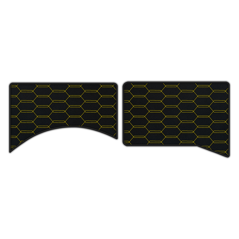 Customizable Leather Floor Mats with Interlaced Hex Pattern for Ferrari Daytona SP3 (2022–2025)