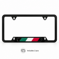 Autowin Nummernschildhalter, USA-Standardgröße, Italien-Flagge