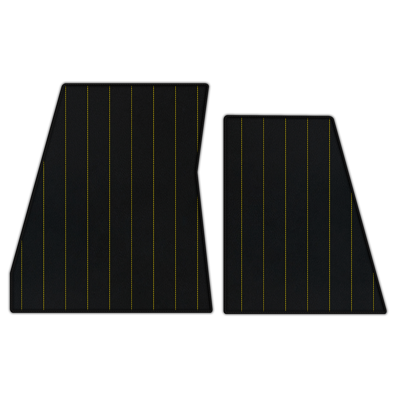 Customizable Leather Floor Mats with Line Pattern for Ferrari F80 (2025–2026)