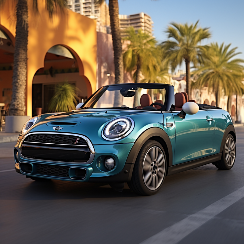 مناسب تمامًا لسيارة Mini Cabrio F57 المكشوفة (2016-2023): مجموعة سجادات الأرضية المصممة من Autowin