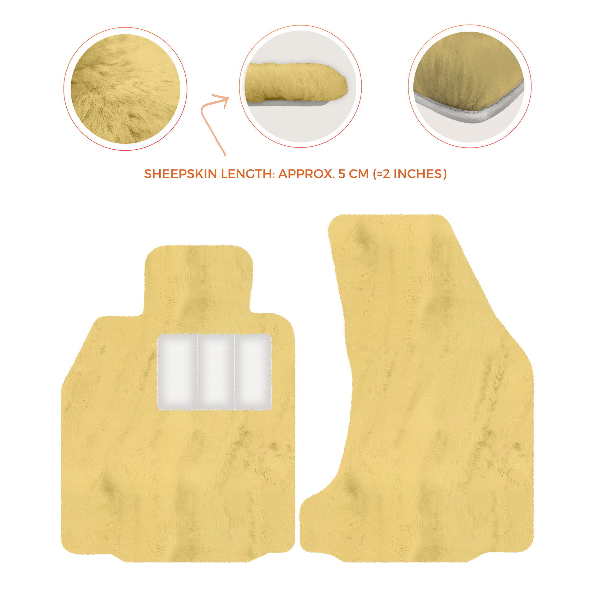 Premium Sheepskin Floor Mats for Porsche 718 Boxster (2016-2023)