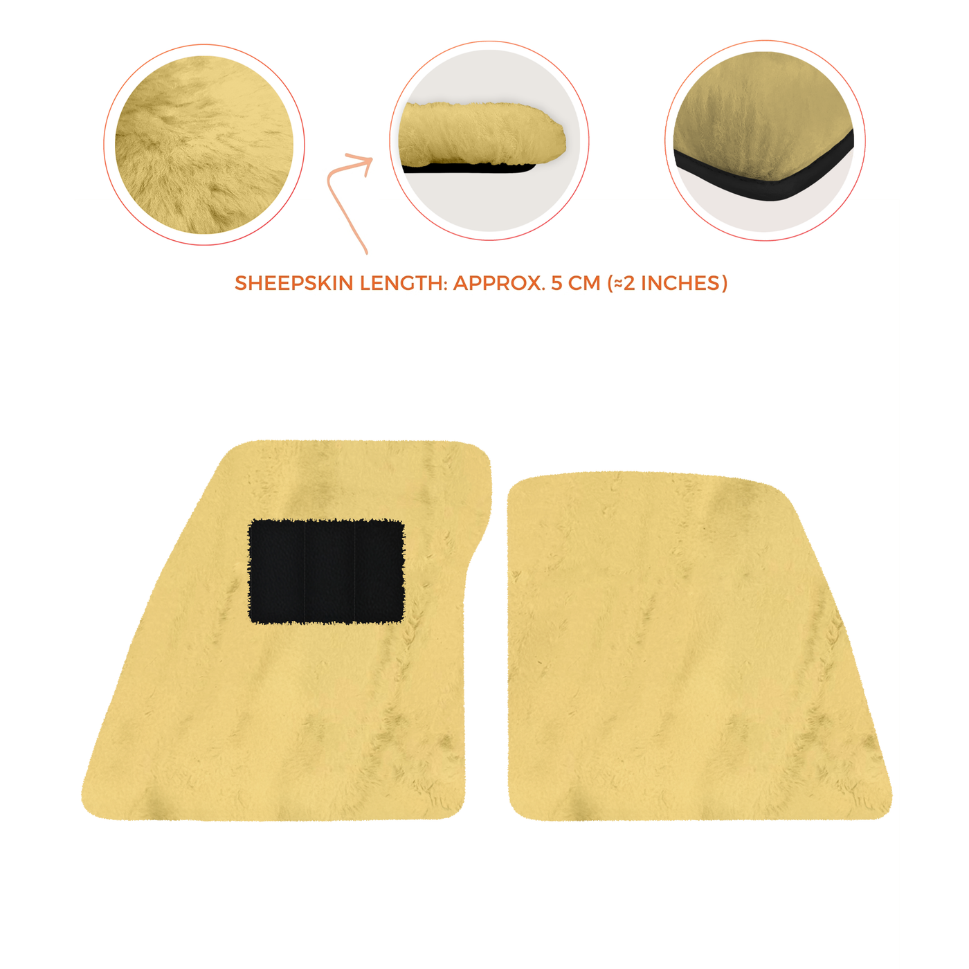 Premium Sheepskin Floor Mats for Ferrari 296 GTS (2022-2025)