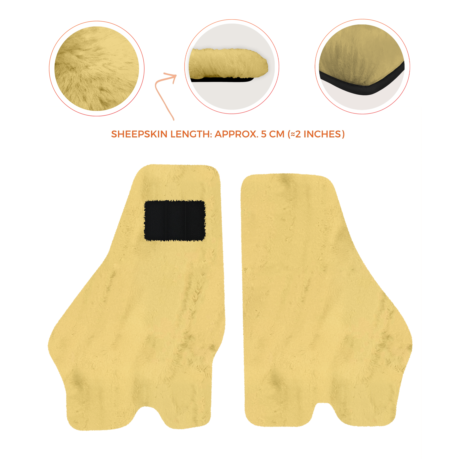 Luxury Sheepskin Floor Mats for Lamborghini Urus (2018-2026)