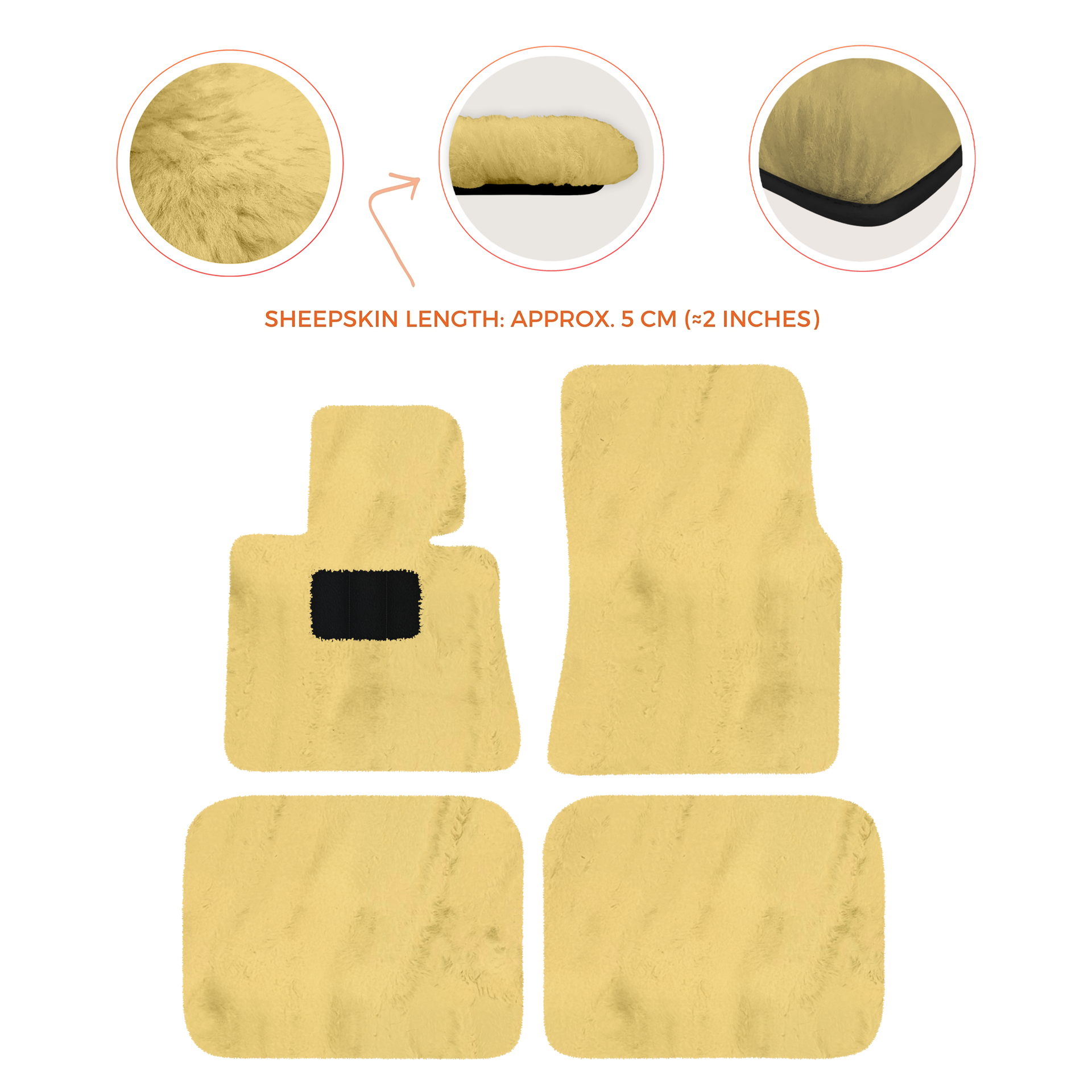 Luxury Sheepskin Floor Mats for Rolls-Royce Ghost Series I (2010-2014)
