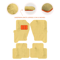 Premium Sheepskin Floor Mats for Land Rover Freelander (2007-2012)