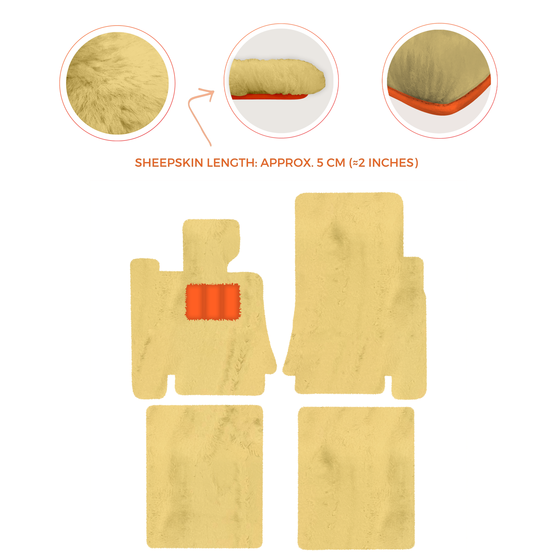 Premium Sheepskin Floor Mats for Bentley Mulsanne (2010-2020)