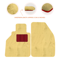 Tapis de voiture en peau de mouton pour Porsche 986 Boxster (1996-2004) - Longueur de peau de mouton, Options de couleur variées