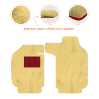 Tapis de voiture en peau de mouton pour Porsche 911 SC (1978-1984) - Longueur de peau de mouton, Options de couleur variées