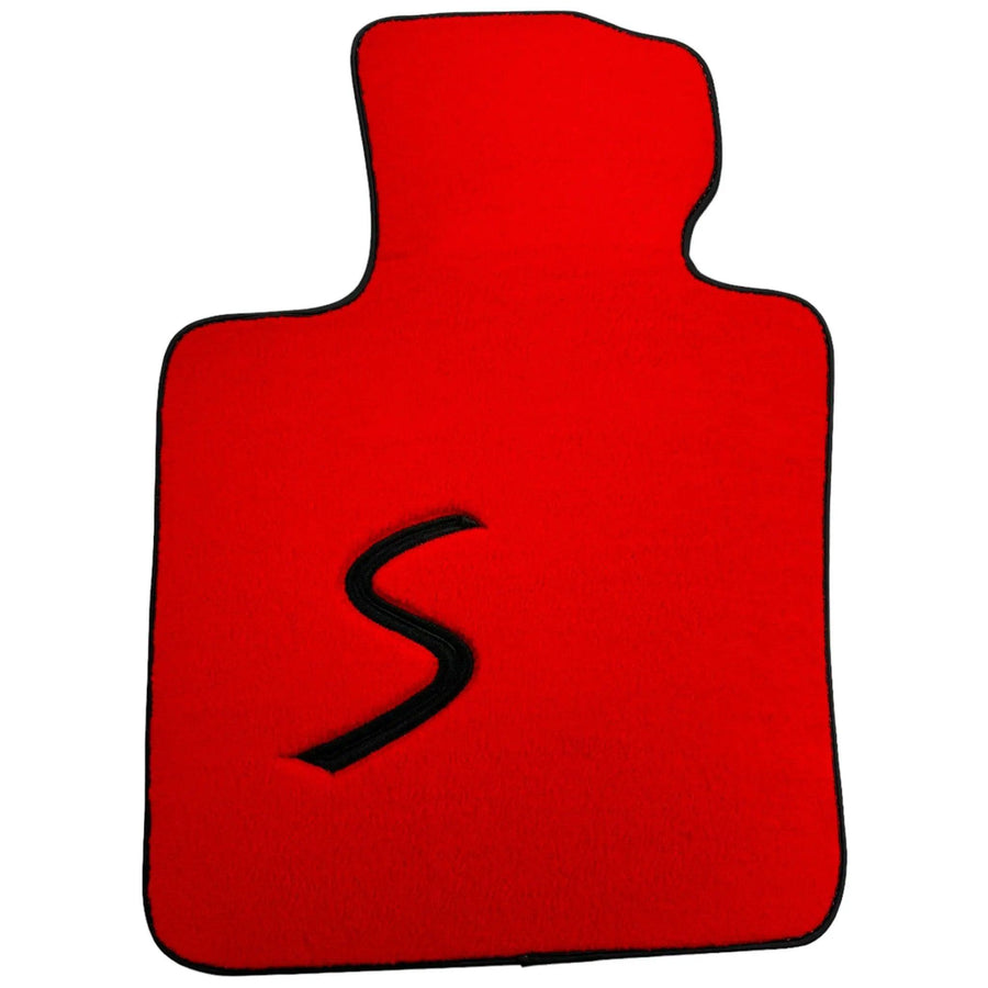 Red Floor Mats for Mini Cooper / One Electric (2020-2023) - AutoWin