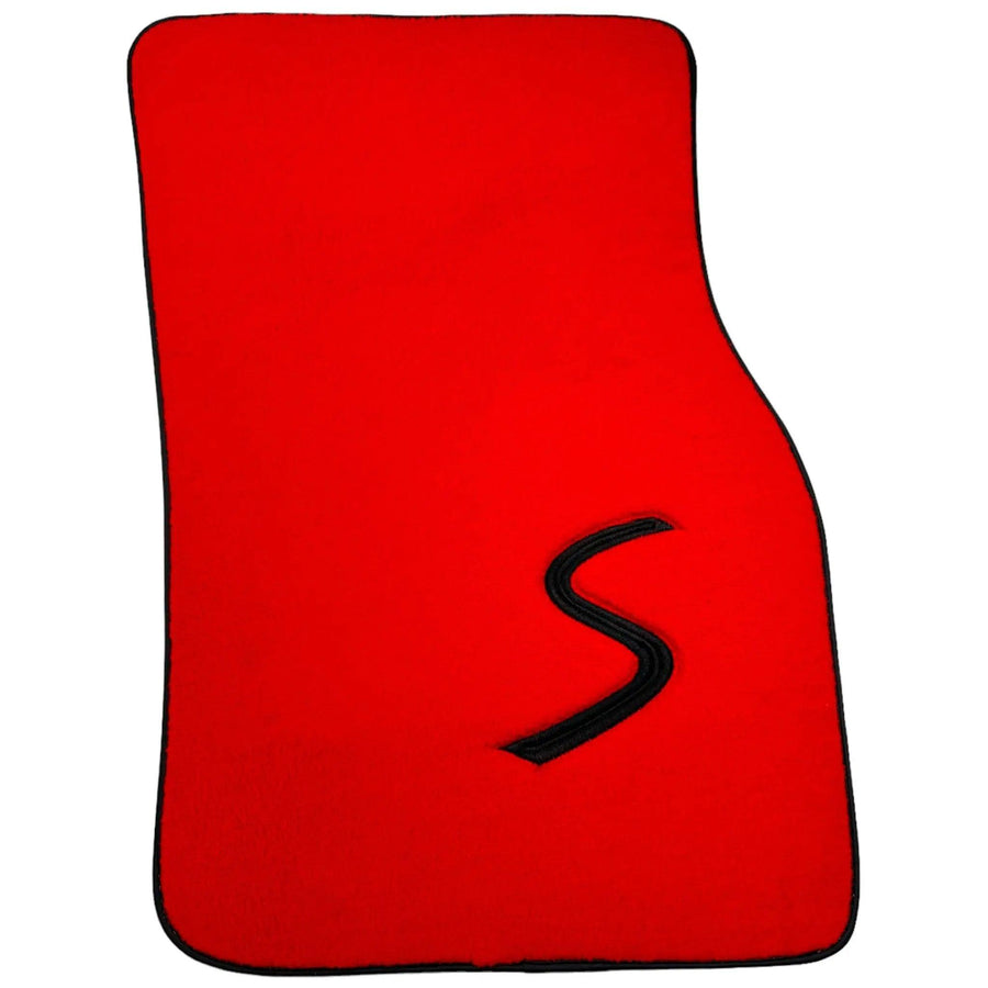 Red Floor Mats for Mini Cooper / One Electric (2020-2023) - AutoWin
