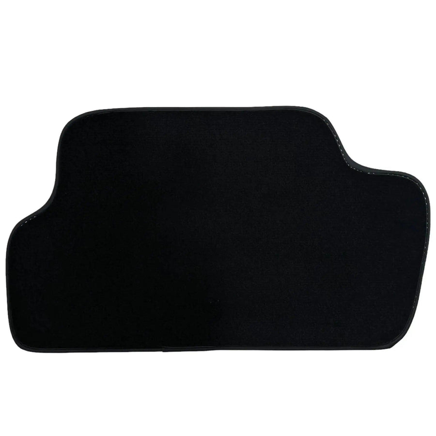 Black Floor Mats for Mini Cooper / One Electric (2020-2023) with Leather - AutoWin