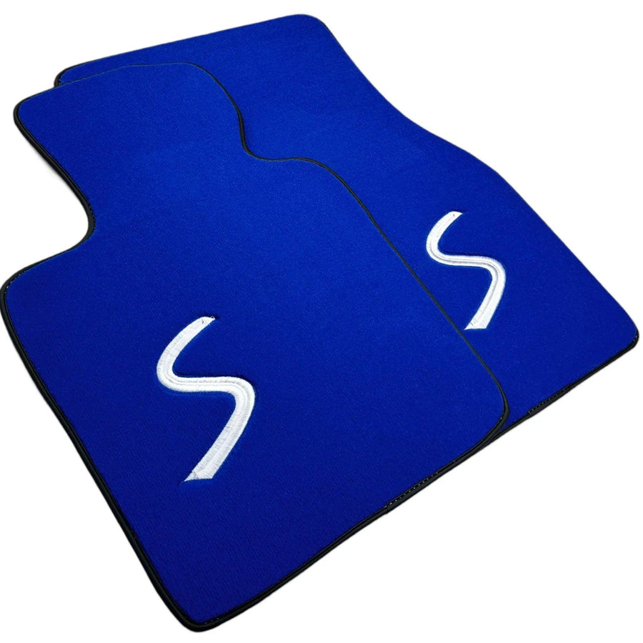 Blue Floor Mats for Mini Cooper / One F56 3-Doors (2014-2023) - AutoWin