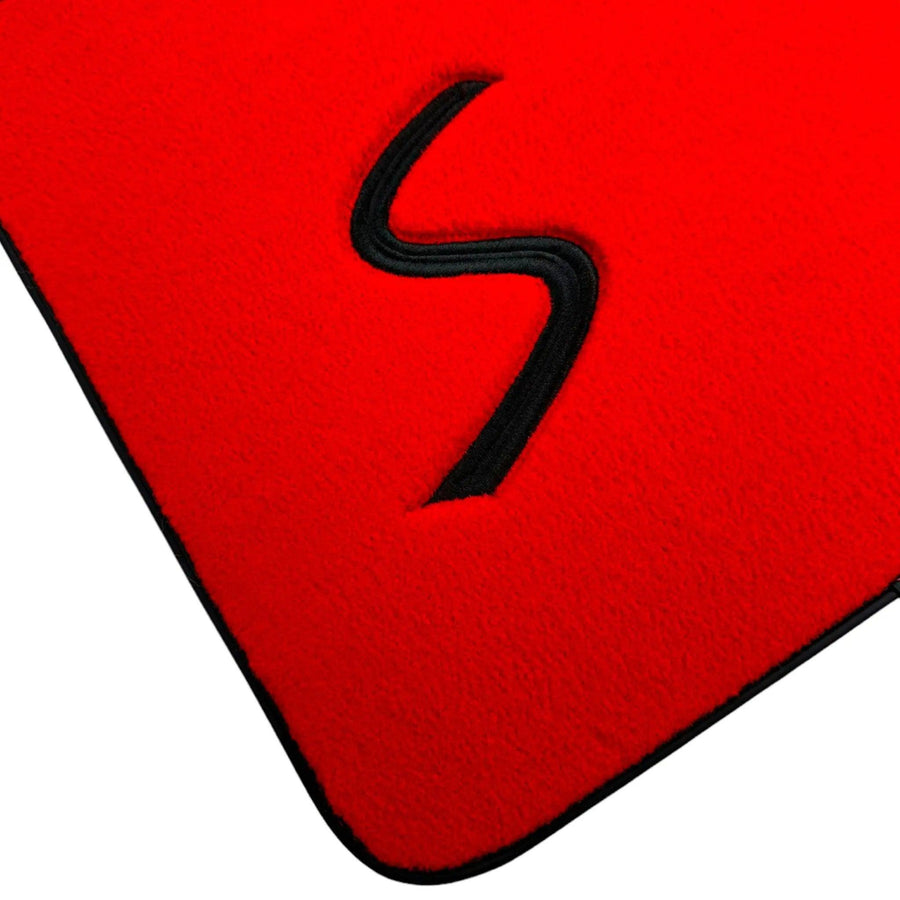 Red Floor Mats for Mini Cooper / One F56 3-Doors (2014-2023) - AutoWin
