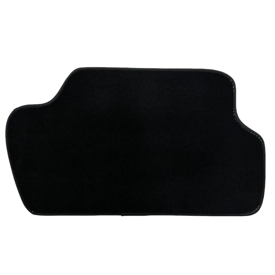Black Floor Mats for Mini Cooper / One F56 3-doors (2014-2023) with Leather - AutoWin