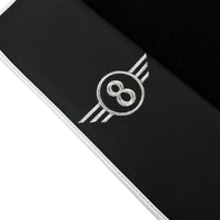 Black Floor Mats for Mini Cooper / One R56 (2007-2014) with Leather | White Trim - AutoWin