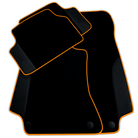 Customizable Black Floor Mats For Mercedes Benz S-Class W140 (1991-1998)