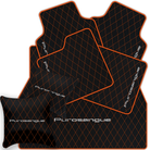 Premium Black Leather Floor Mats for Rolls Royce Shadow (1965-1977)