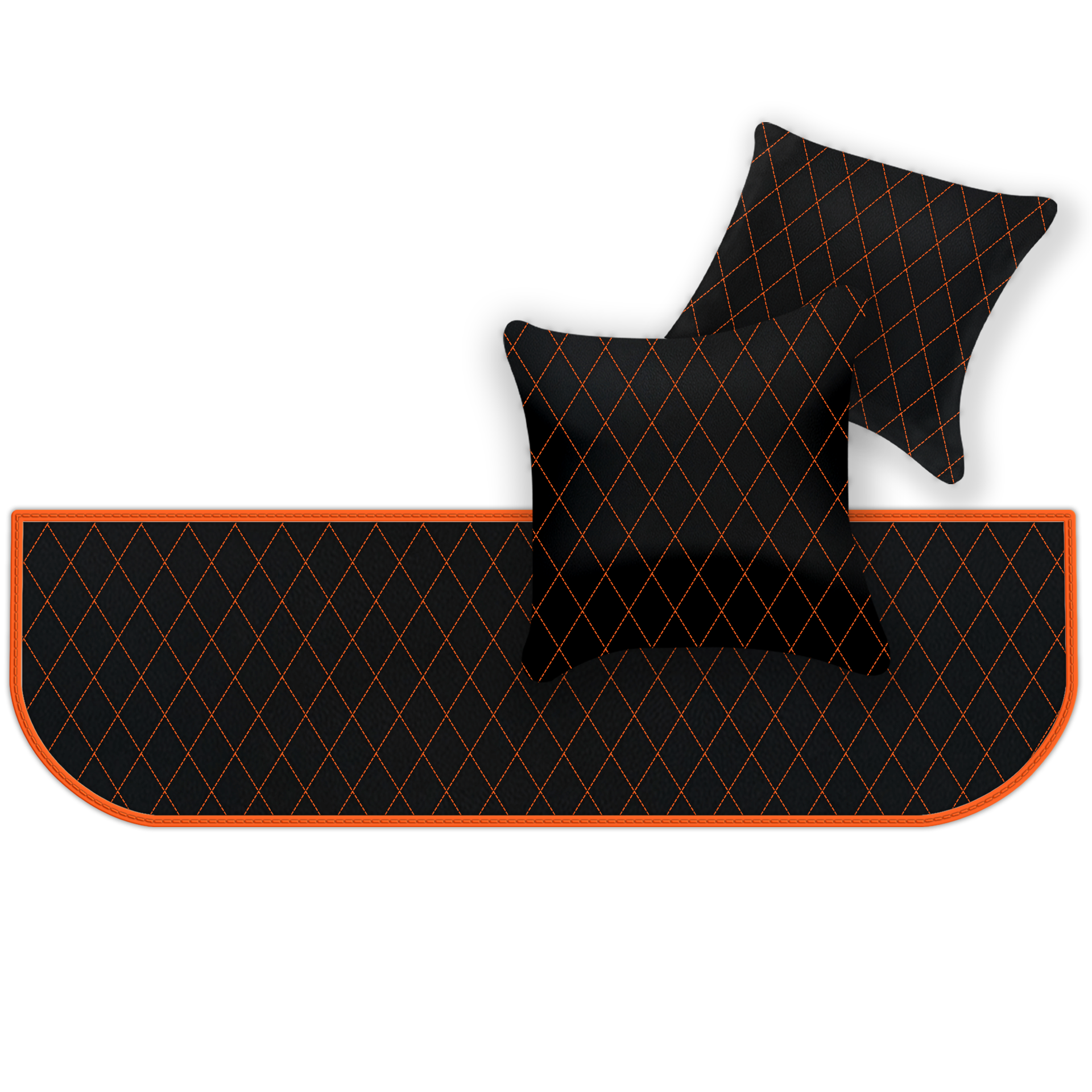 Premium Black Leather Floor Mats for Ferrari 328 GTS (1985-1989)