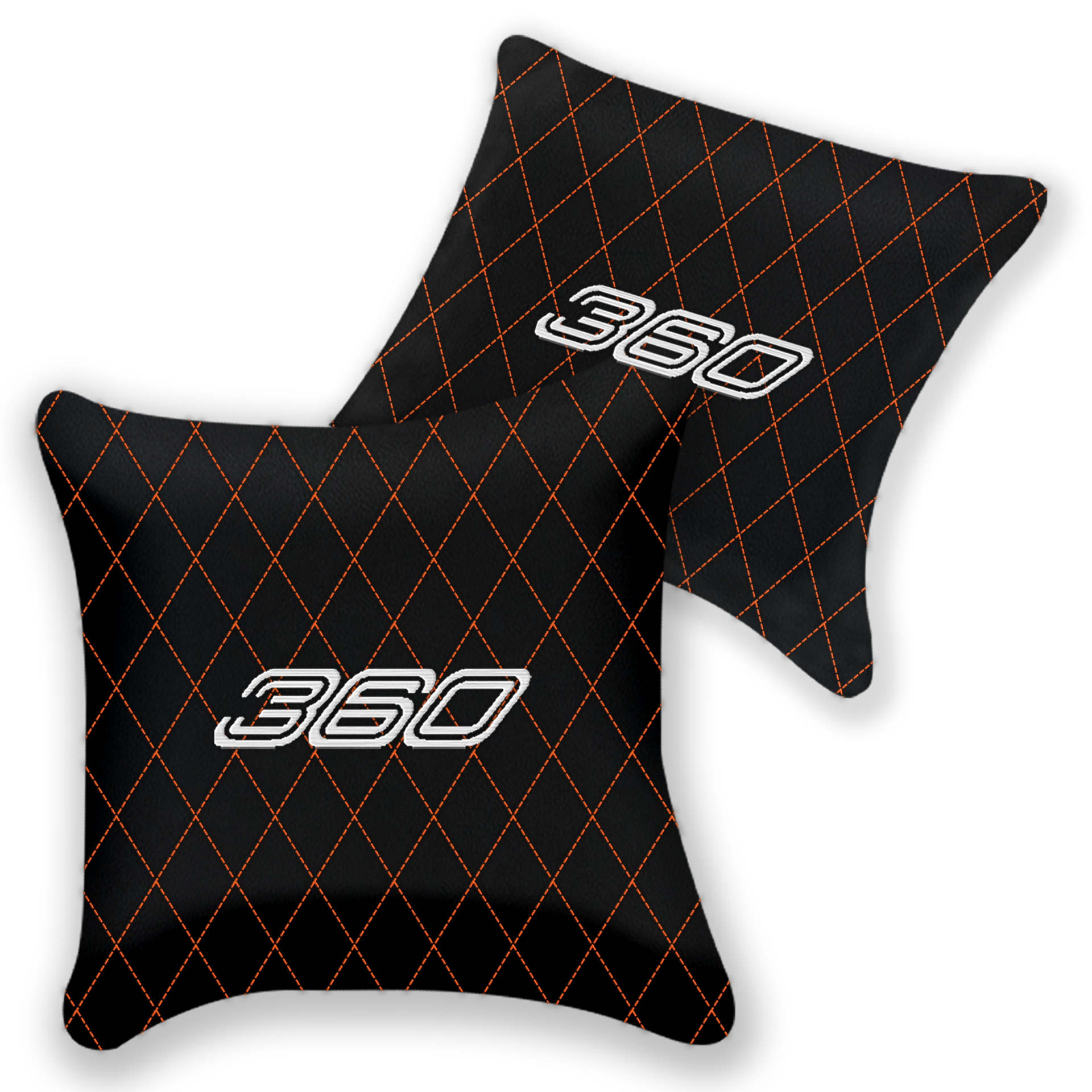 Customizable Black Leather Pillows for Ferrari F430 (2004-2009)