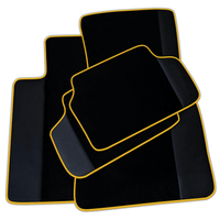 Black Floor Mats for BMW 2 Series Gran Tourer F46 (2015-2022) 5 Seats with Leather | Various Trim Colors