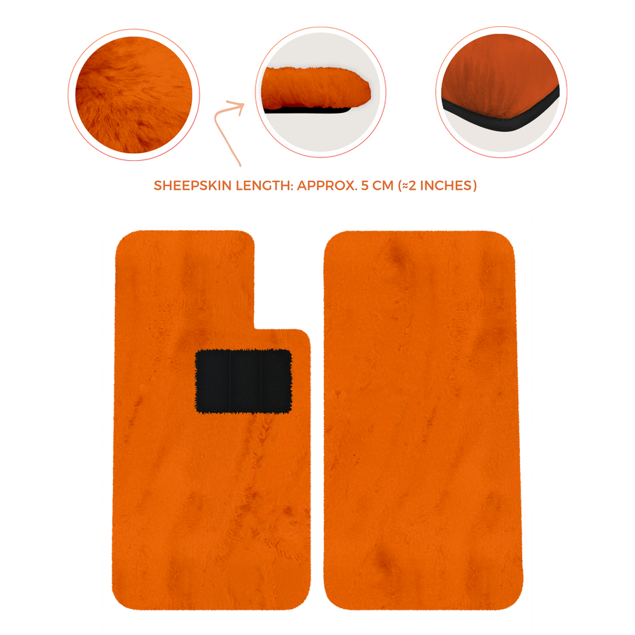 Premium Sheepskin Floor Mats for Aston Martin V8 Virage (1989-1995) Coupe